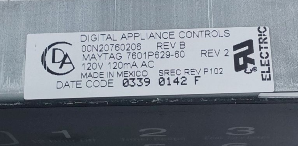 Genuine Maytag Range Control Board 7601P629-60 Same Day Ship & 60 Days Warranty*