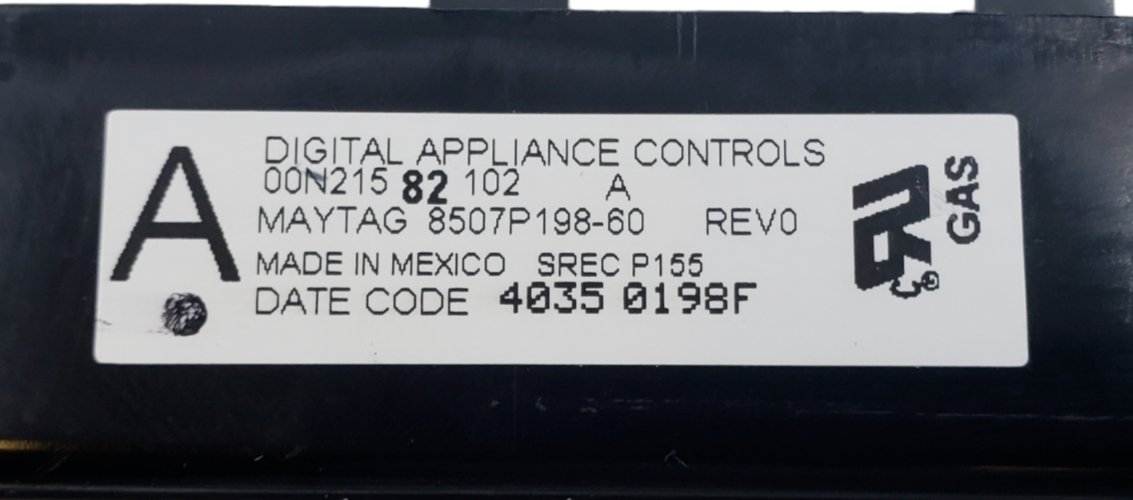 Genuine Maytag Oven Control Board 8507P198-60 *Same Day Ship & 60 Days Warranty*