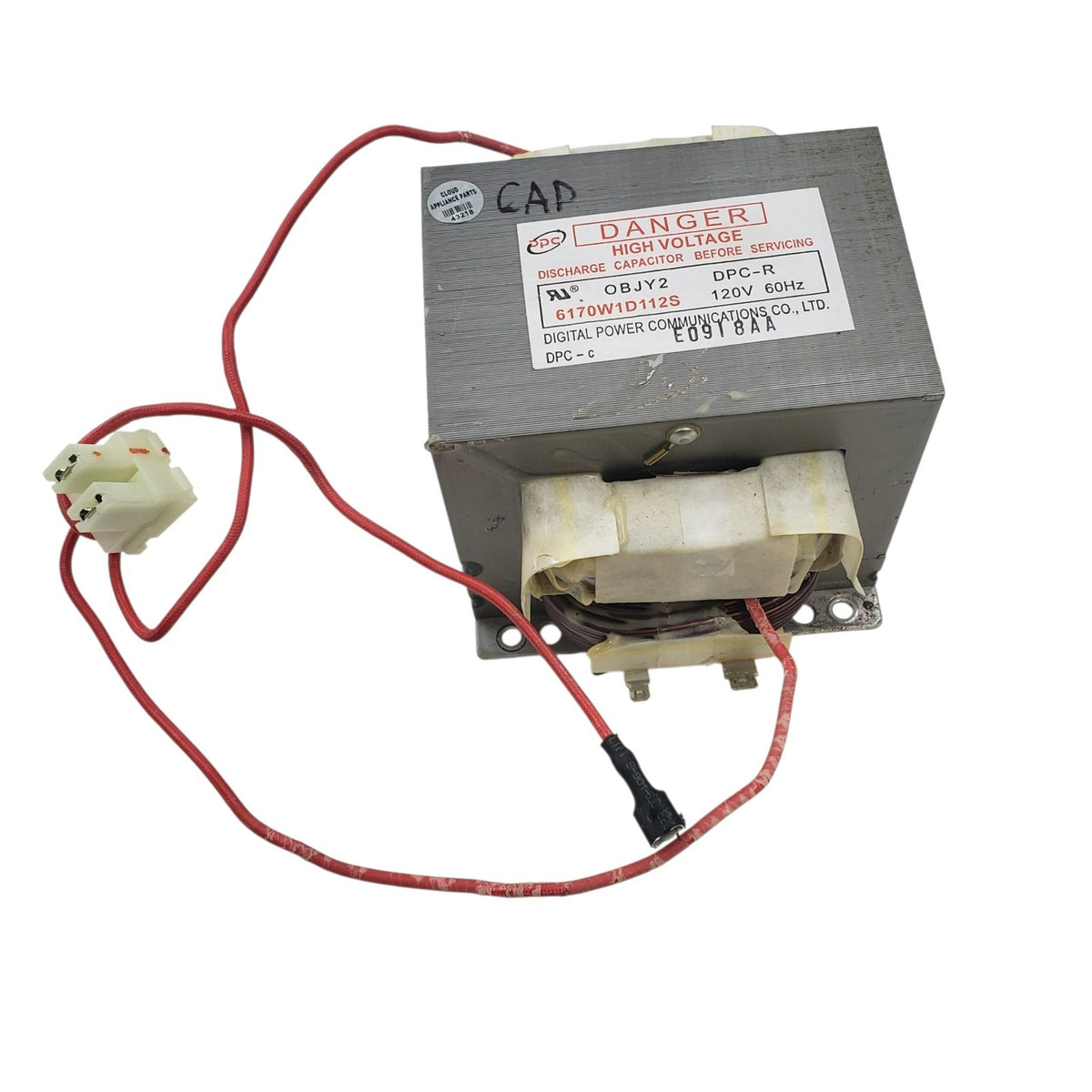 LG Genuine Oven/Range Transformer 6170W1D112P *Same Day Ship & 60 Days Warranty*
