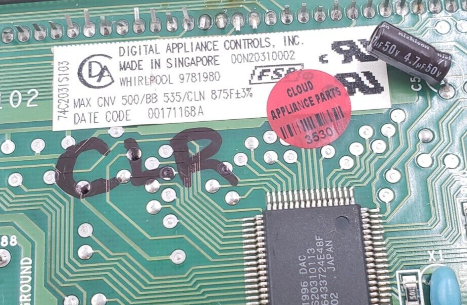 Genuine Whirlpool Oven Control Board 9781980 Same Day Ship & **60 Days Warranty*