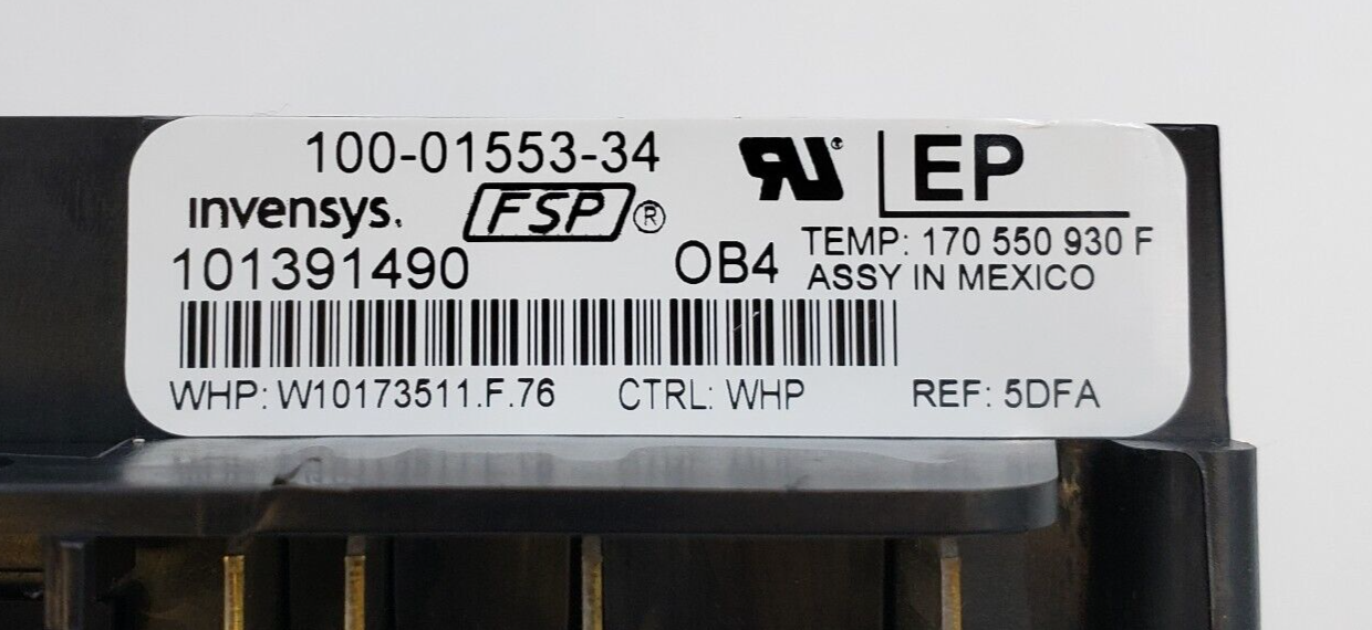 Genuine Whirlpool Range Control Board W10173511 Same Day Ship & 60 Days Warranty