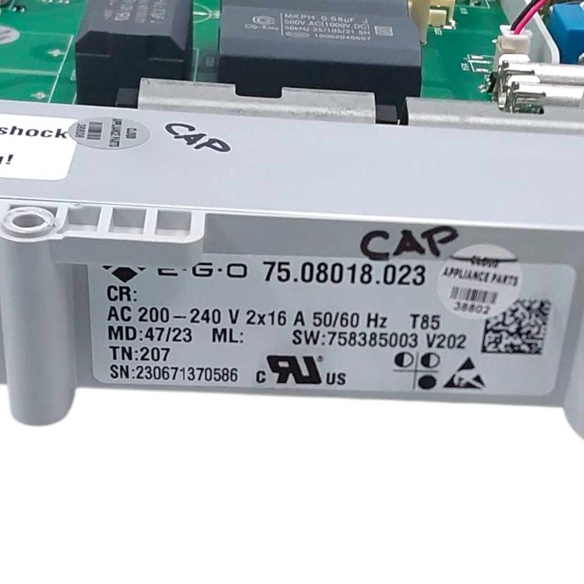 New Frigidaire Range Control Board 75.08018.023 Same Day Ship & 60 Days Warranty