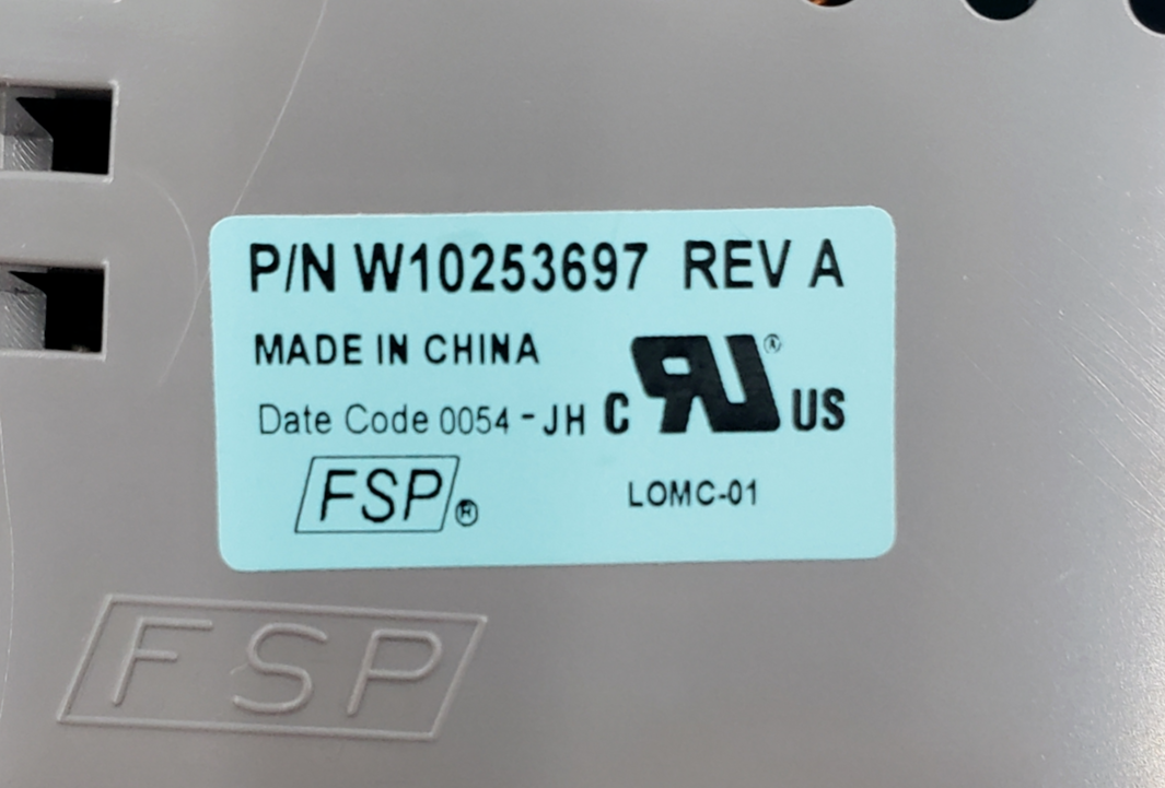 Genuine Whirlpool Washer Control W10253697 Same Day Shipping &* 60 Days Warranty