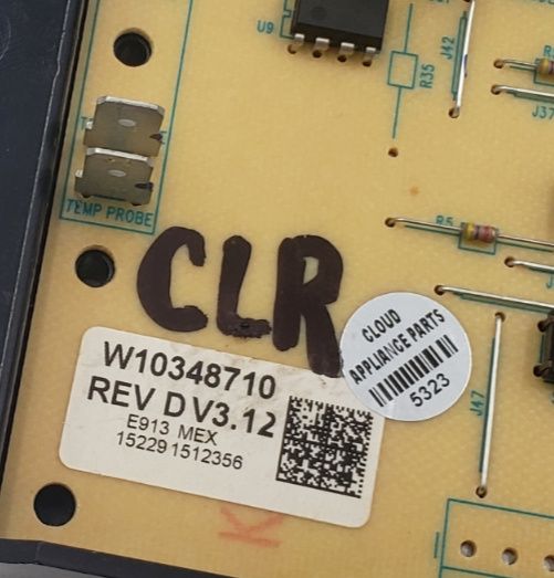 Genuine Whirlpool Range Control Board W10348710 Same Day Ship & 60 Days Warranty