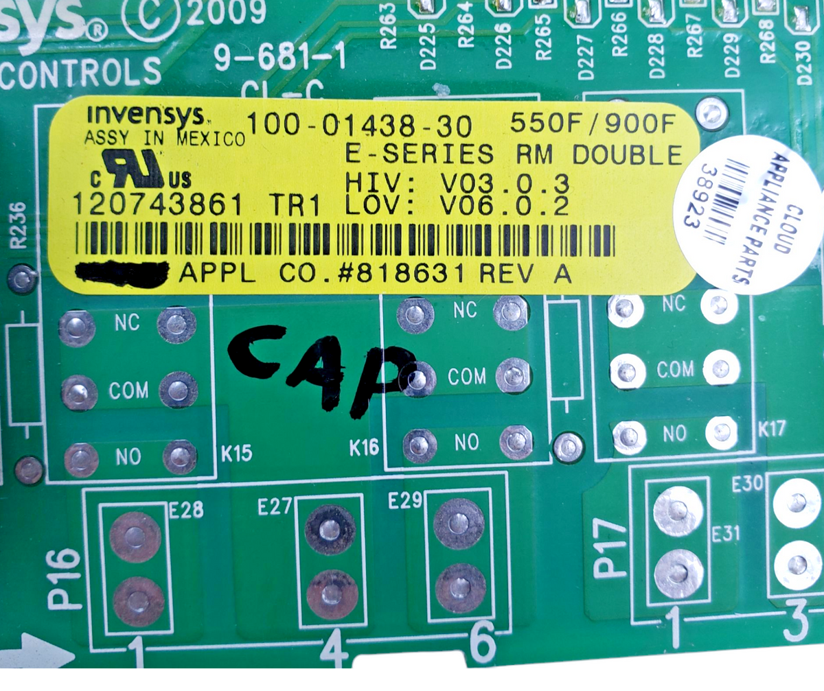 Genuine Wolf Range Control Board 818631 **Same Day Shipping & 60 Days Warranty**