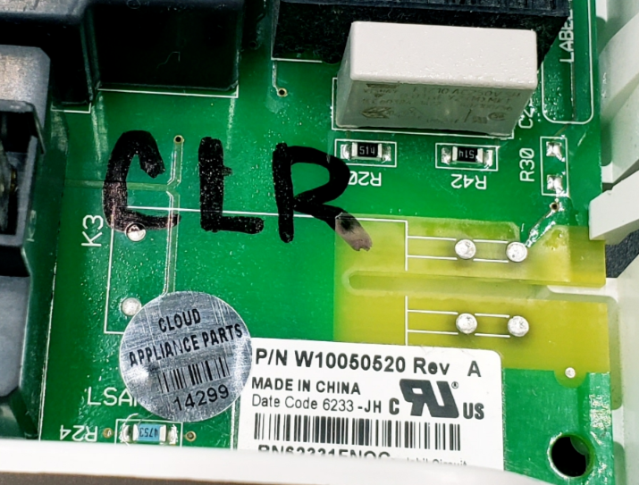 Genuine Whirlpool Dryer Control Board W10050520 Same Day Ship & 60 Days Warranty