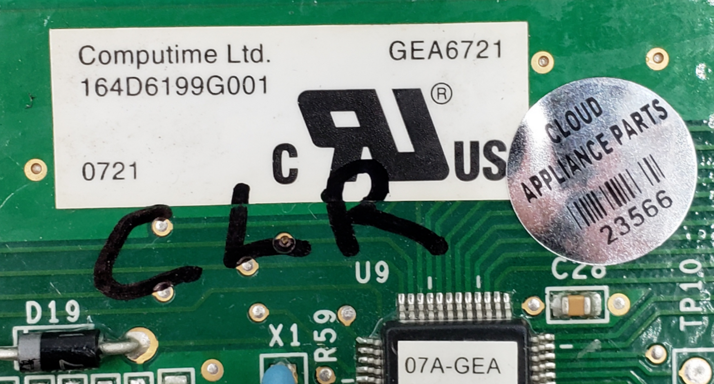 Genuine GE Range Control Board 164D6199G001 Same Day Shipping & 60 Days Warranty
