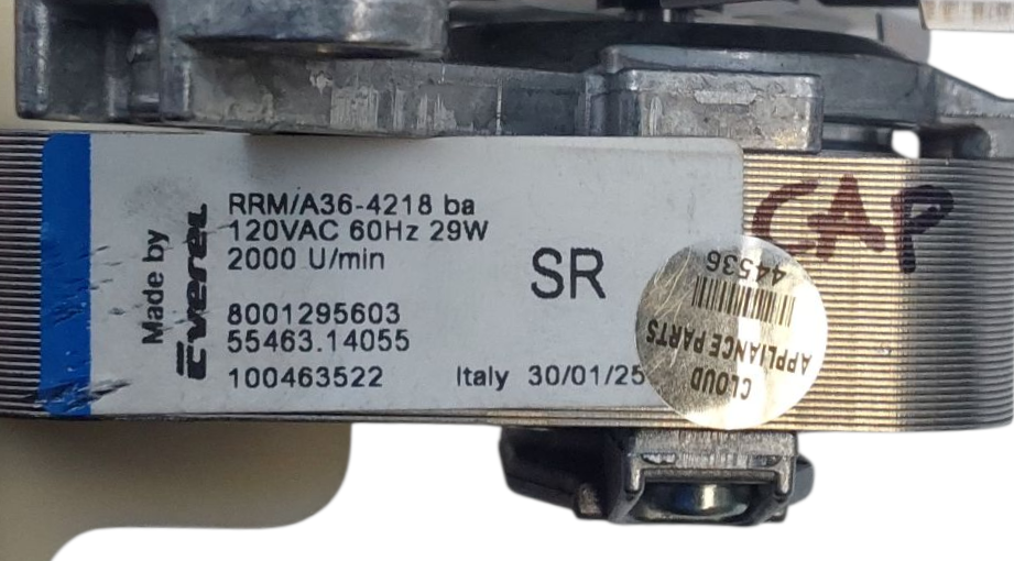 Bosch New Range Blower Assembly 8001295603 *Same Day Shipping & 60 Days Warranty