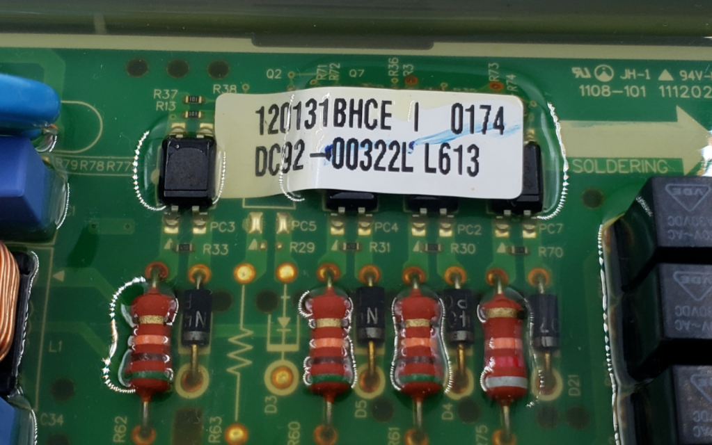 Genuine Samsung Dryer Control Board DC92-00322L Same Day Ship & 60 Days Warranty