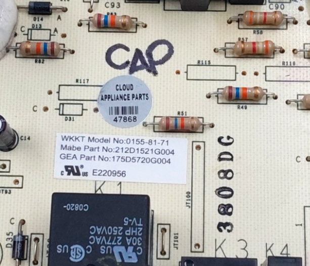 Genuine GE Dryer Control Board 212D1521G004 Same Day Shipping & 60 Days Warranty