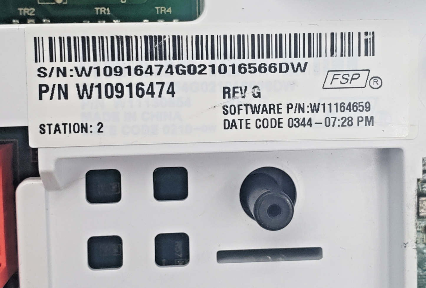 Genuine Whirlpool Washer Contro Board W10916474 Same Day Ship & 60 Days Warranty