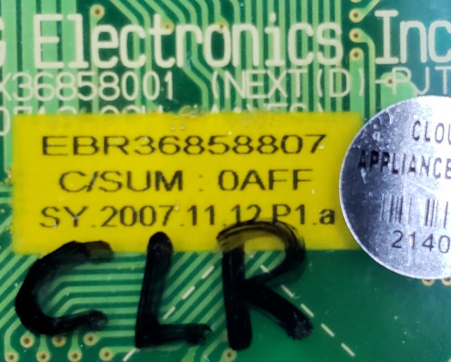Genuine LG Dryer Control Board EBR36858807 *Same Day Shipping & 60 Days Warranty