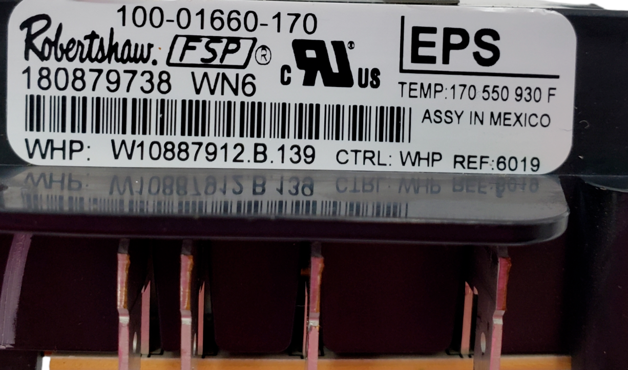 Genuine Whirlpool Range Control Board W10887912 Same Day Ship & 60 Days Warranty