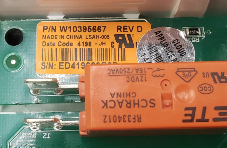 Genuine Whirlpool Dryer Control Board W10395667 Same Day Ship & 60 Days Warranty