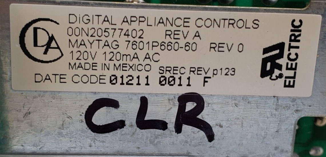 Genuine Maytag Oven Control Board 7601P660-60 Same Day Ship & **60 Days Warranty