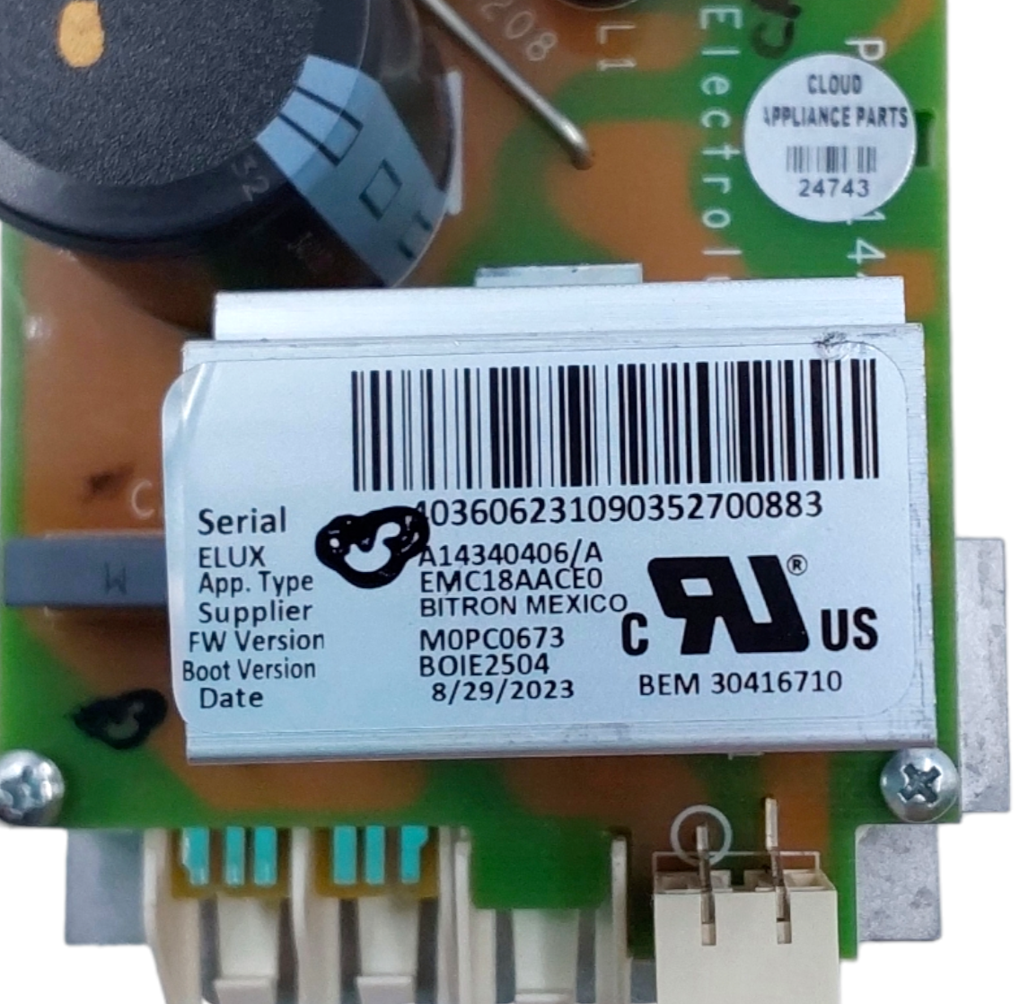 New Frigidaire Washer Motor Control A14340406  Same Day Ship & 60 Days Warranty*