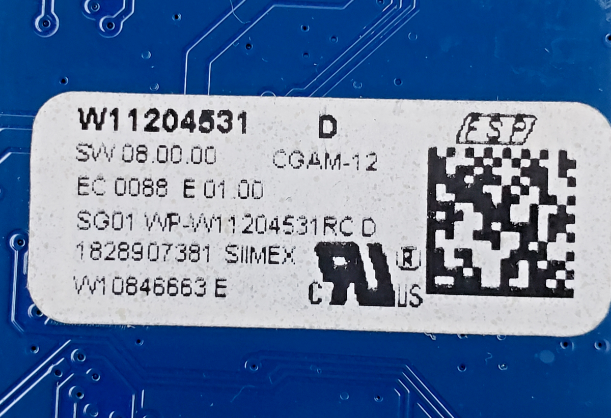 Genuine Whirlpool Range Control Board W11204531 Same Day Ship & 60 Days Warranty