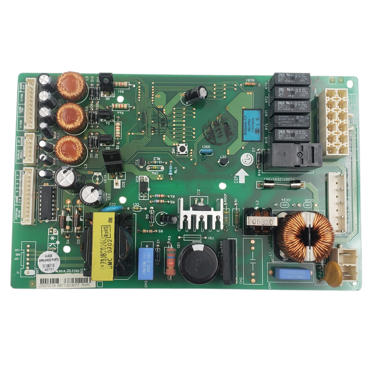 LG Genuine Fridge Control Board 6871JB1431F Same Day Shipping & 60 Days Warranty