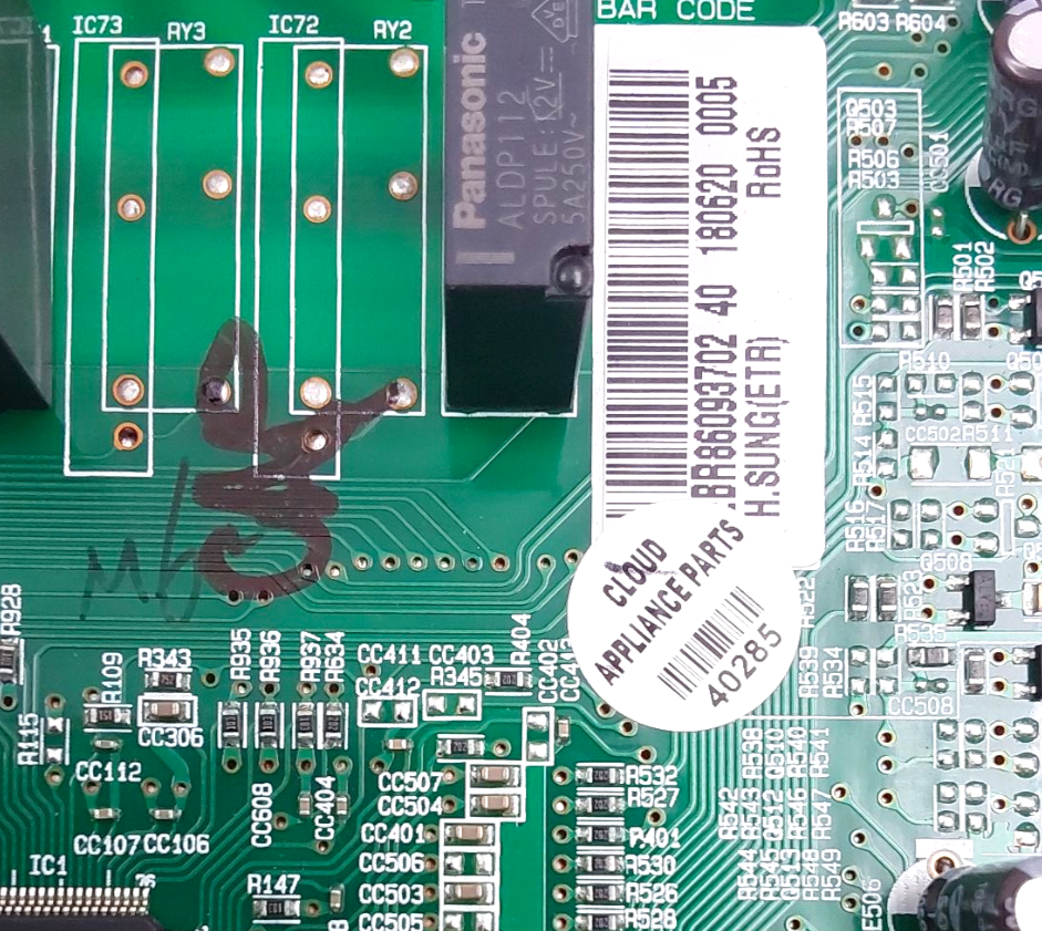 LG OEM Refrigerator Control Board EBR86093702 *Same Day Ship & 60 Days Warranty*