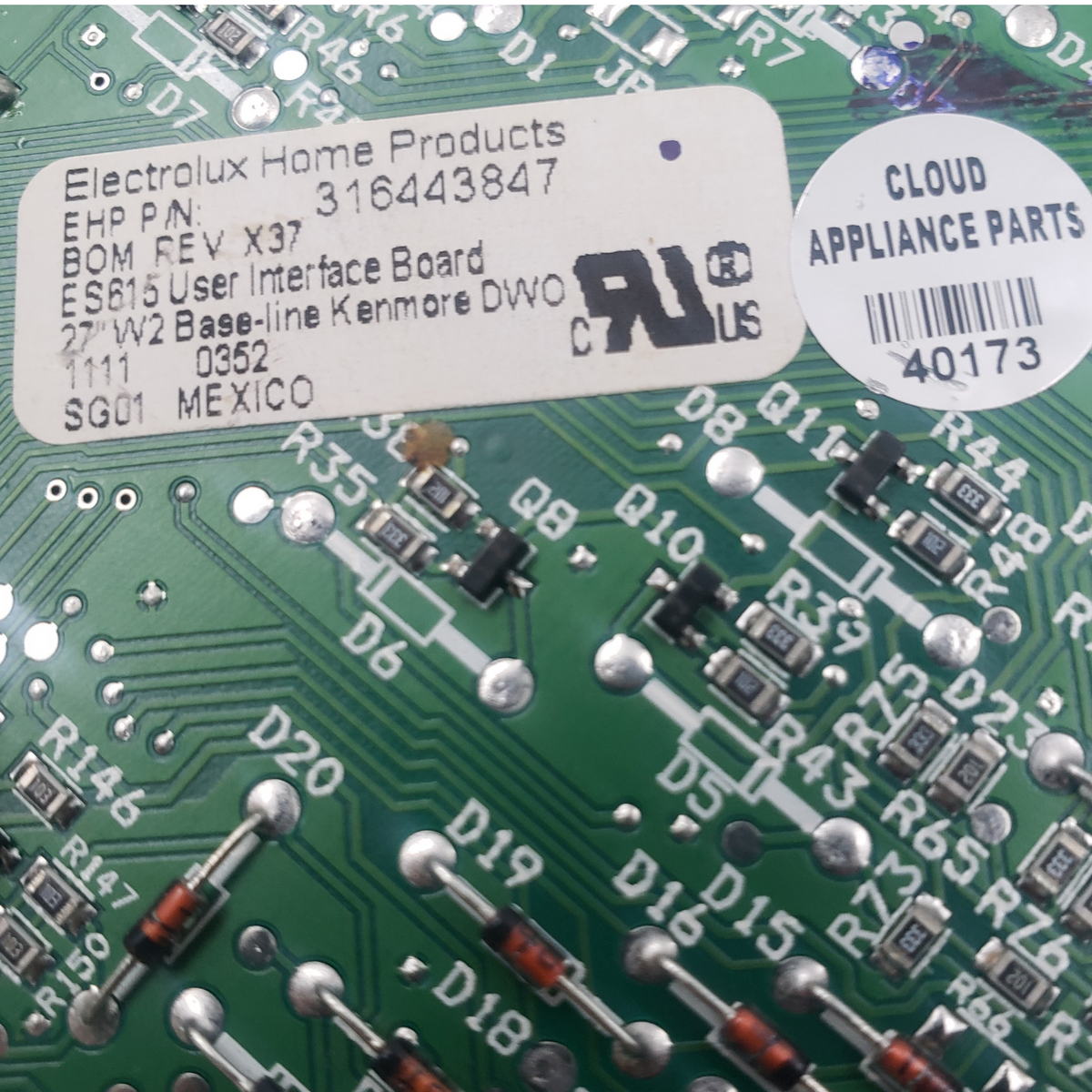 Frigidaire OEM Oven Control Board 316443847 Same Day Shipping & 60 Days Warranty