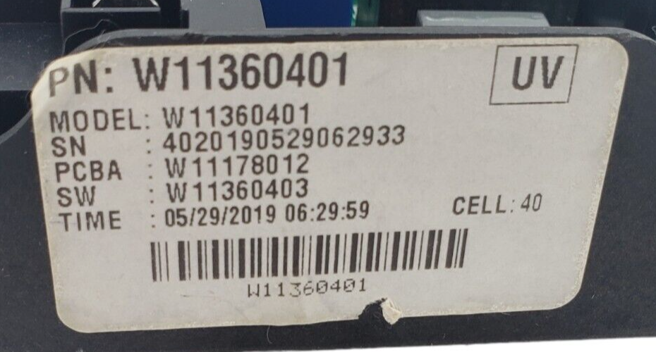 Genuine Whirlpool Dryer Control Board W11360401 Same Day Ship & 60 Days Warranty