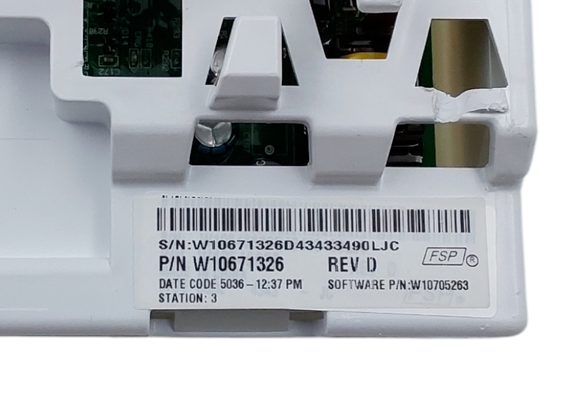 OEM Whirlpool Washer Control Board W10671326 *Same Day Ship & 60 Days Warranty**