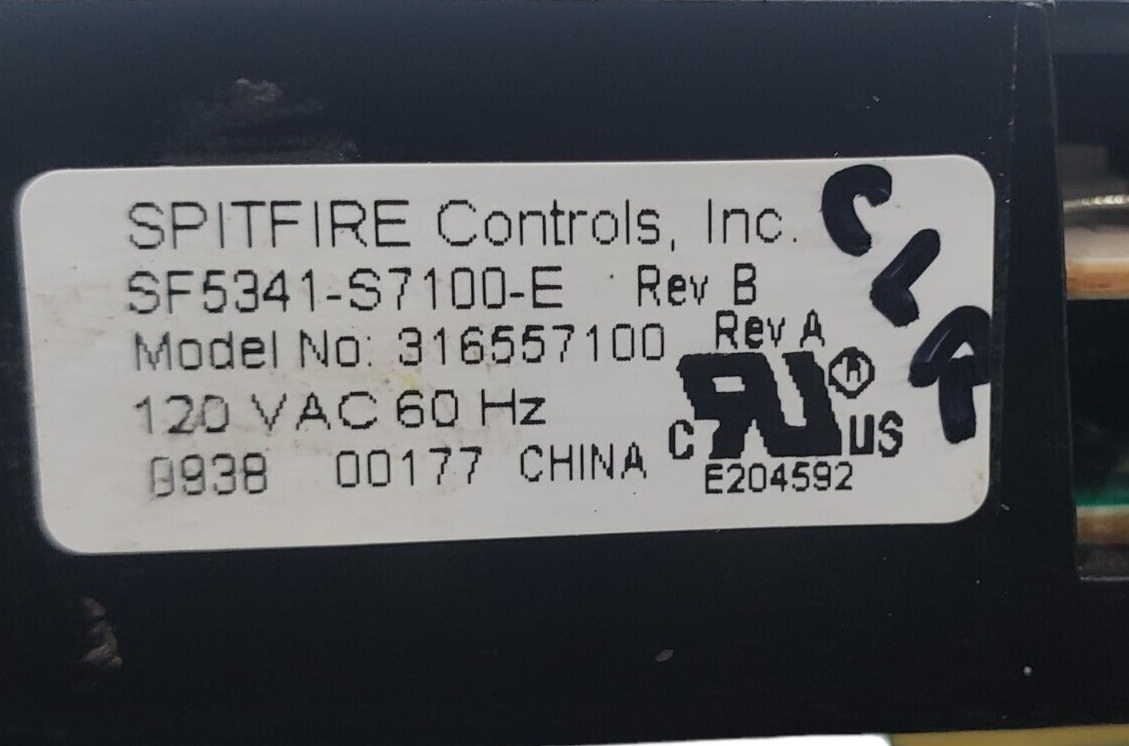 Genuine Frigidaire Range Control 316557100 Same Day Shipping & 60 Days Warranty*