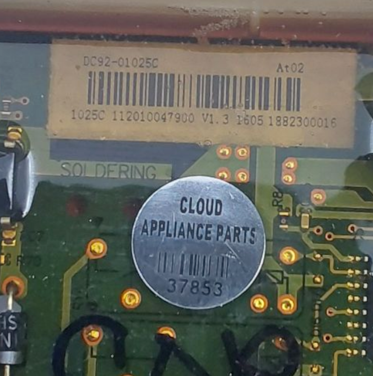 Genuine Samsung Dryer Control Board DC92-01025C Same Day Ship & 60 Days Warranty