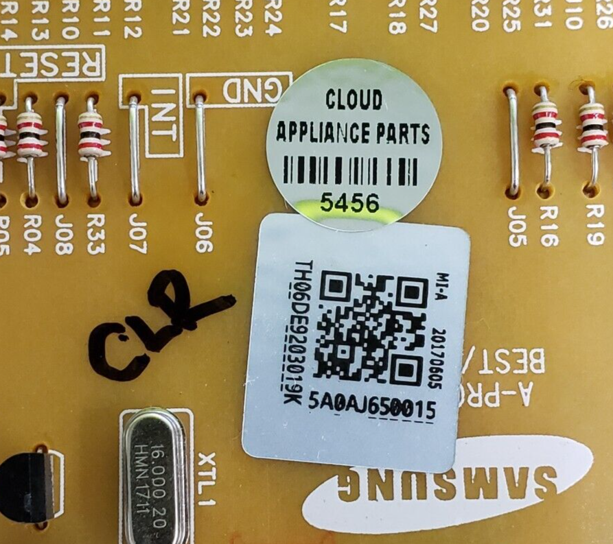 Genuine Samsung Range Control Board DE92-03019K Same Day Ship & 60 Days Warranty
