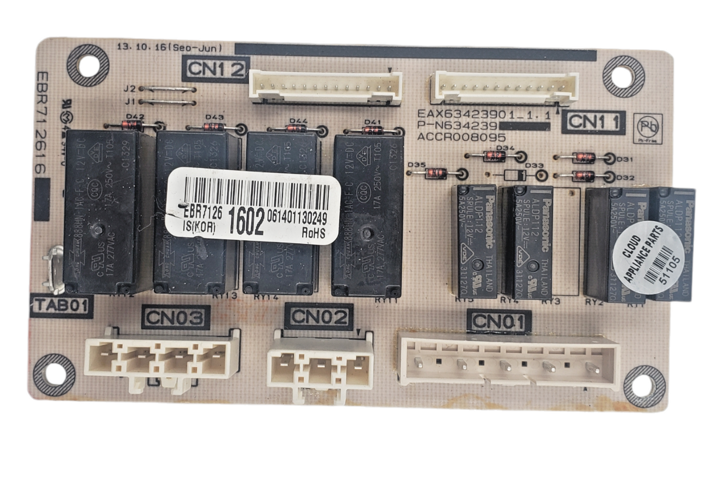 Genuine LG Range Control Board EBR71261602 Same Day Shipping & 60 Days Warranty*