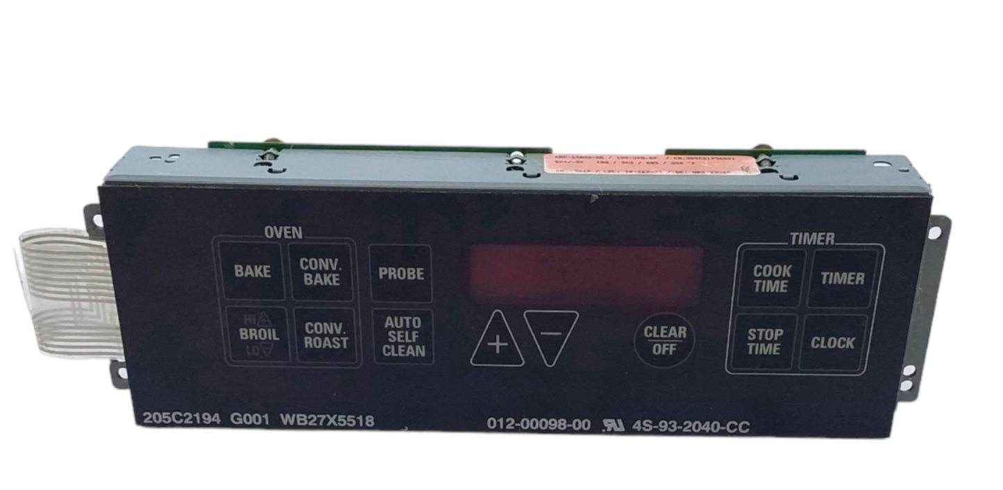Genuine GE Range Control Board 205C2195G001 Same Day Shipping & 60 Days Warranty