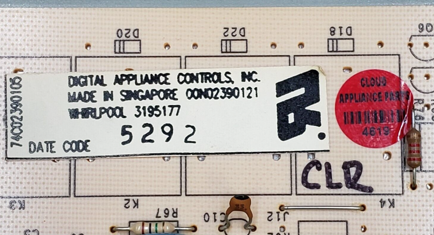 Genuine Whirlpool Range Control Board 3195177 *Same Day Ship & 60 Days Warranty*