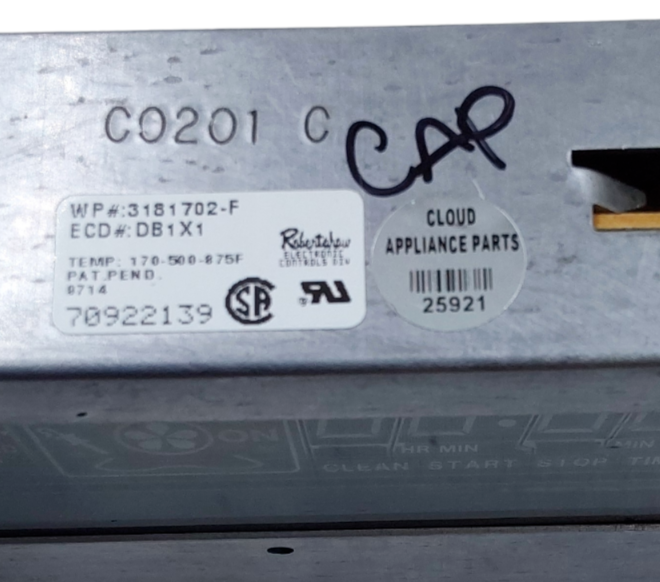 Genuine Whirlpool Oven Control Board 3181702 *Same Day Ship & 60 Days Warranty**