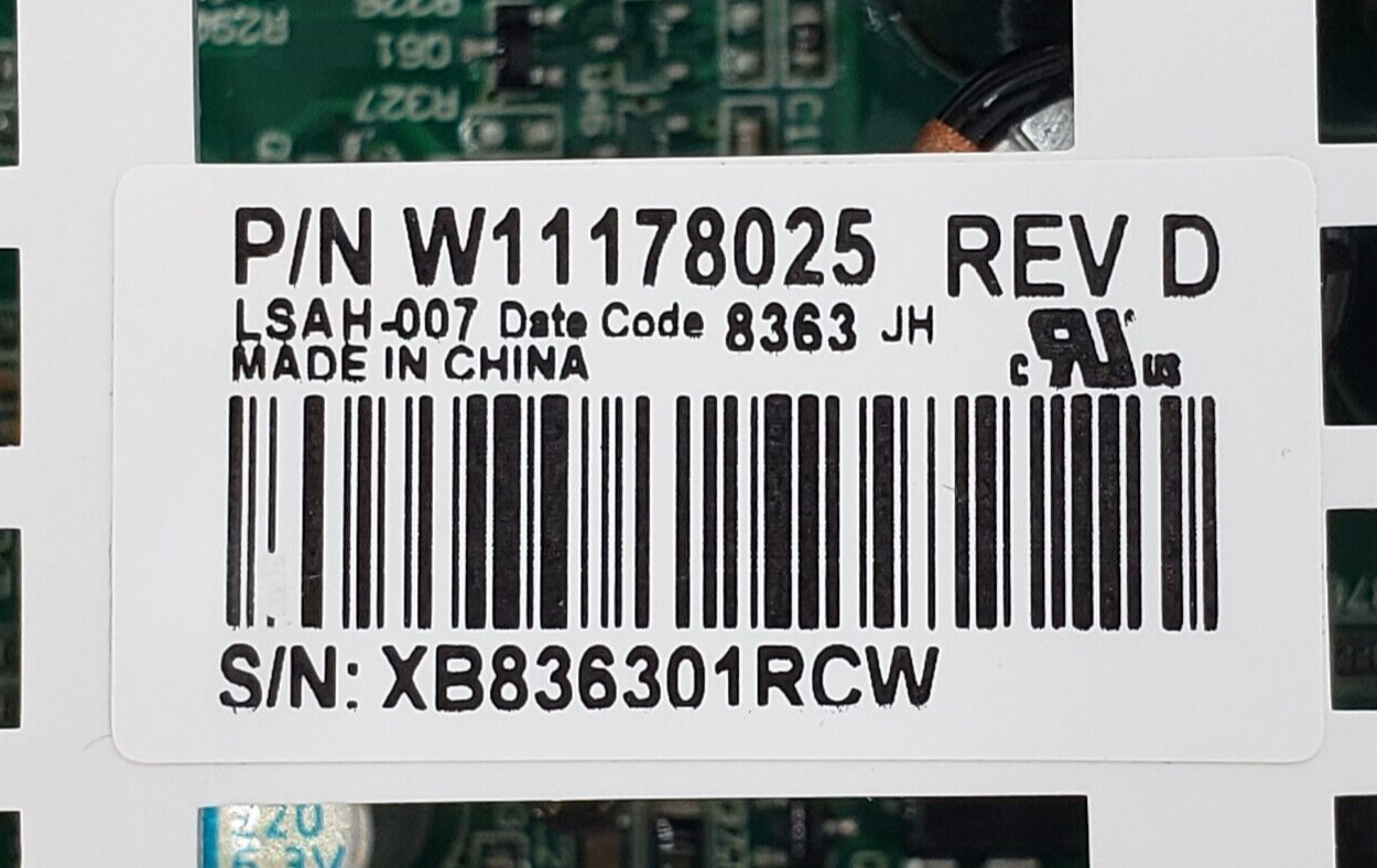 Genuine Whirlpool Dryer Control Board W11178025 Same Day Ship & 60 Days Warranty