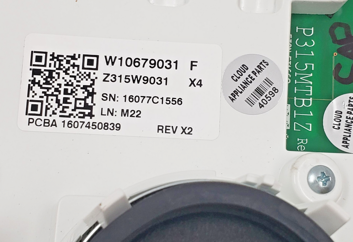 Whirlpool OEM Washer Control Panel W10679031  *Same Day Ship & 60 Days Warranty*