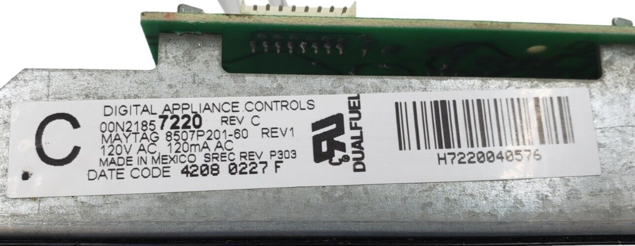 Genuine Maytag Oven Control Board 8507P201-60 Same Day Ship & *60 Days Warranty*