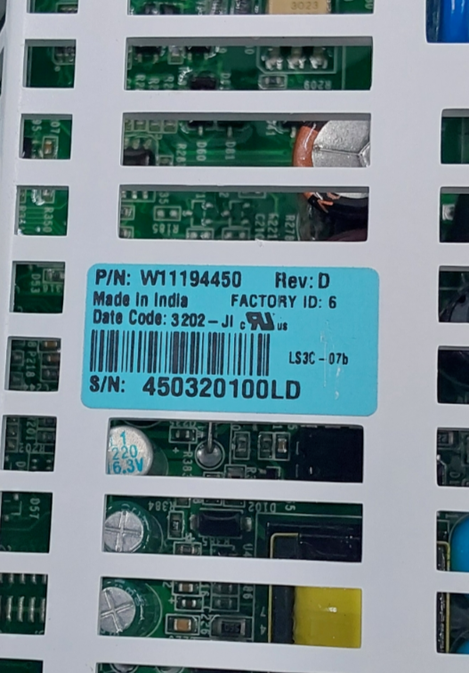 Genuine Whirlpool Dryer Control Board W11194450 Same Day Ship & 60 Days Warranty