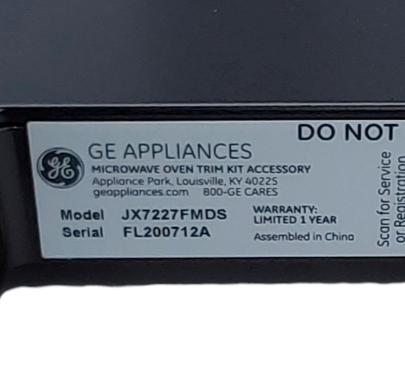 New GE Microwave Built-In Trim Kit JX7227FMDS *Same Day Ship & 60 Days Warranty*