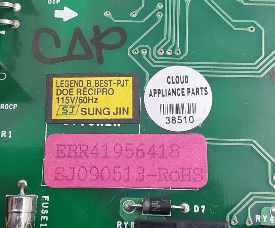 Genuine LG Fridge Control Board EBR41956418 Same Day Shipping & 60 Days Warranty