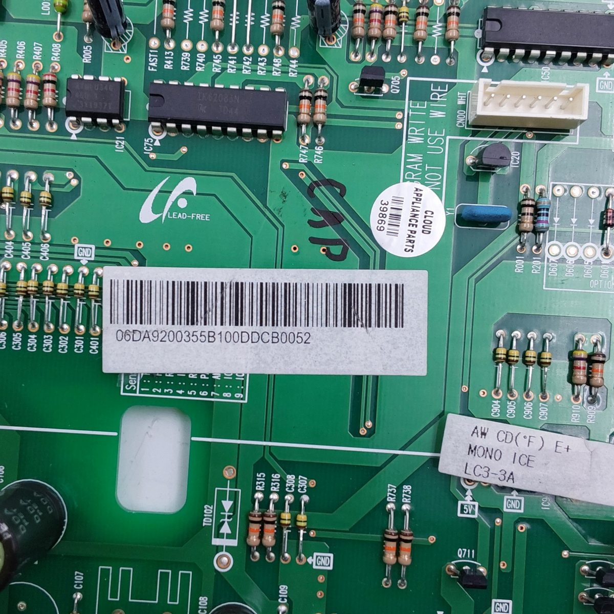 Samsung OEM Fridge Control Board DA92-00355B **Same Day Ship & 60 Days Warranty*