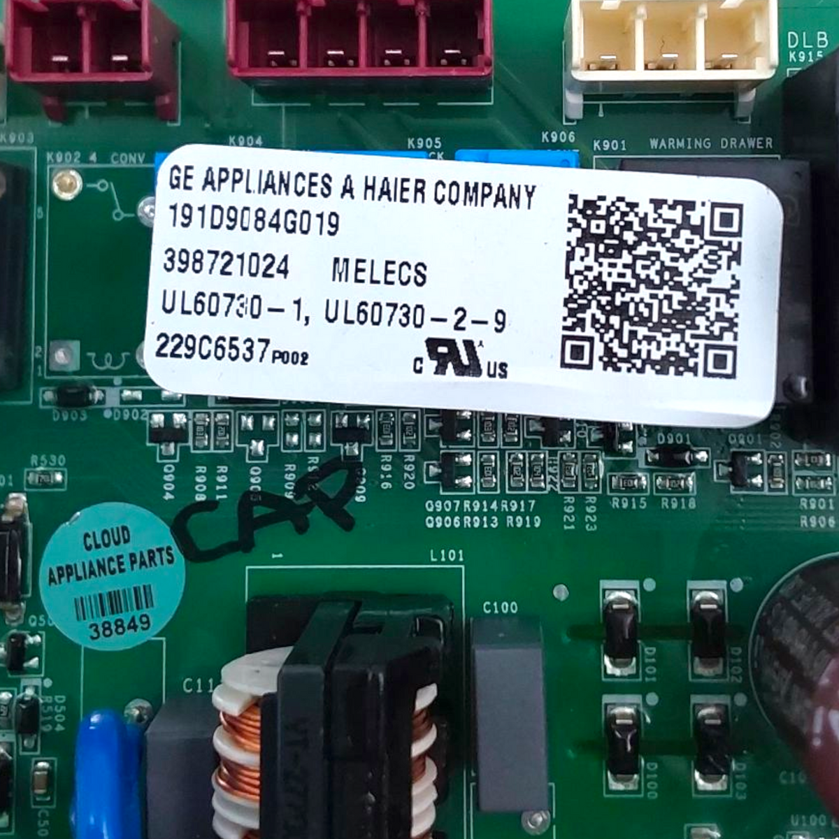 New GE Wall Oven Control Board 191D9084G019 Same Day Shipping & 60 Days Warranty