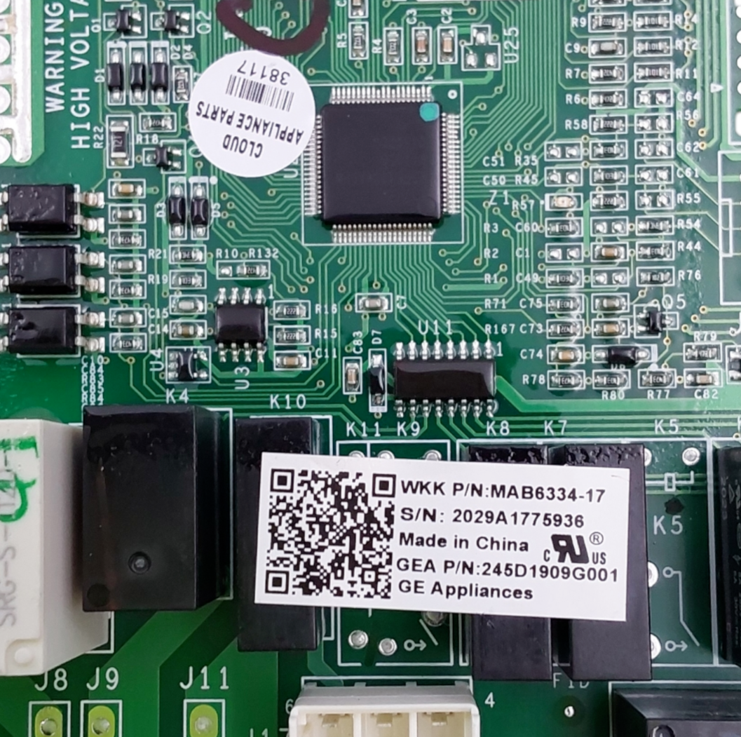 Genuine GE Fridge Control Board 245D1909G001 Same Day Shipping &60 Days Warranty