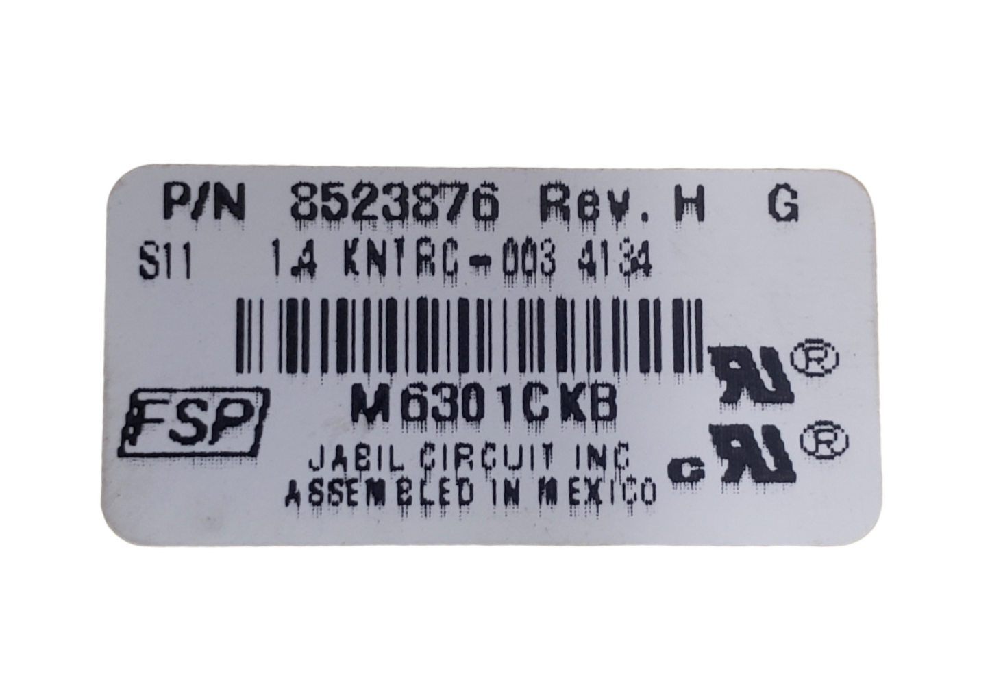 Genuine Whirlpool Oven Control Board 8523876 Same Day Ship & *60 Days Warranty**