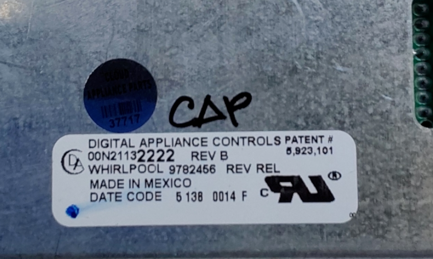 Genuine Whirlpool Range Control Board 9782456  Same Day Ship & 60 Days Warranty*