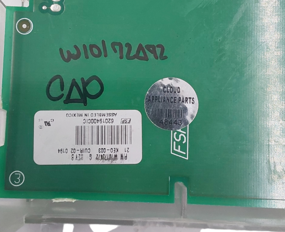 Genuine Whirlpool Oven Control Board W10172472 Same Day Ship & 60 Days Warranty*