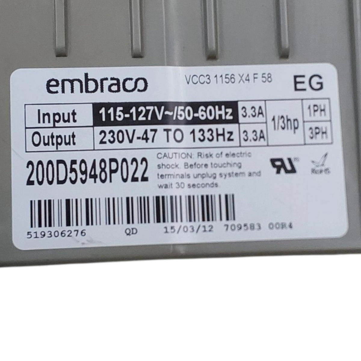 Whirlpool OEM Fridge Control Board 519306276 Same Day Ship & 60 Days Warrant