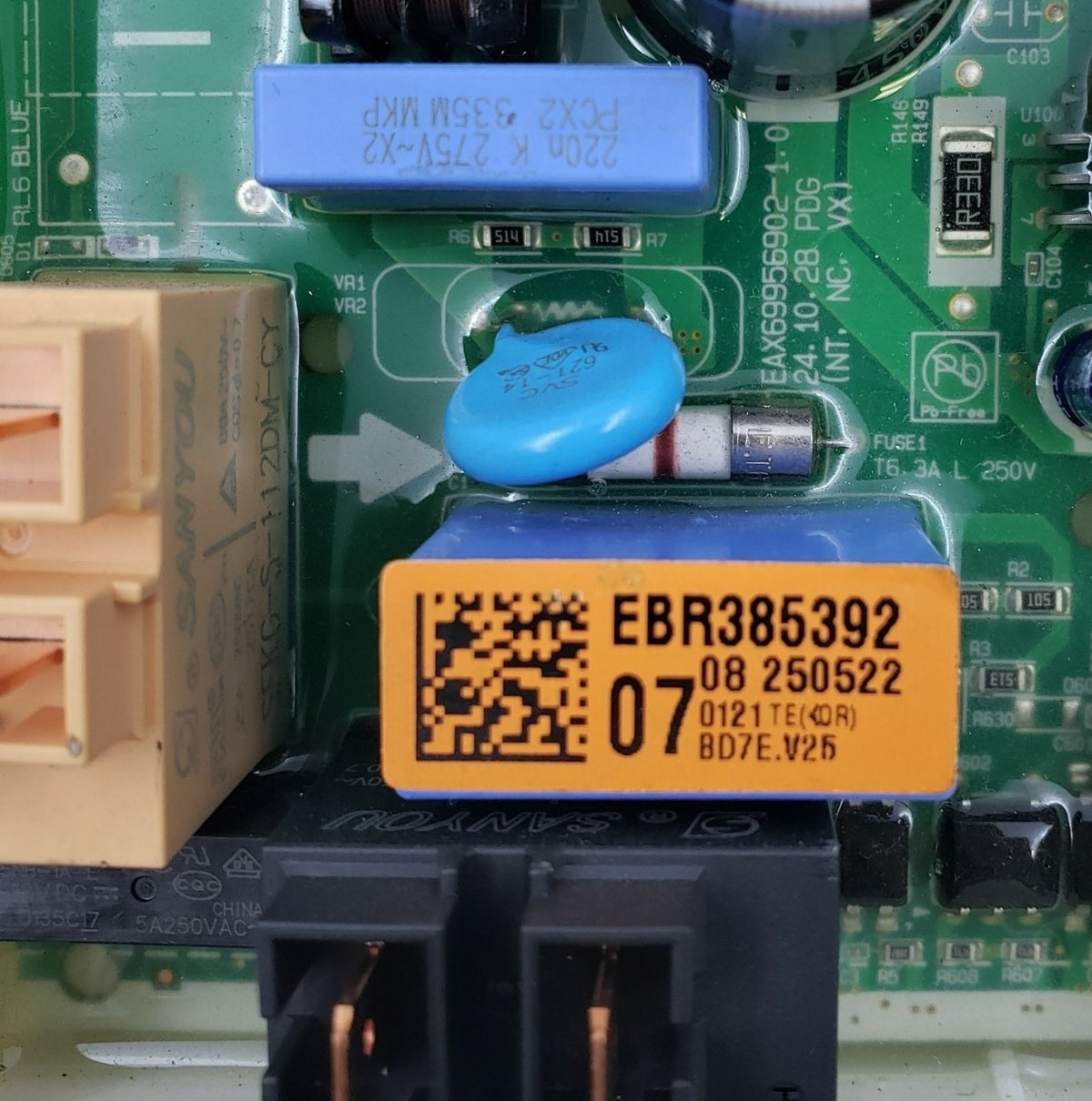 LG Genuine Washer Control Board EBR38539207 Same Day Shipping & 60 Days Warranty