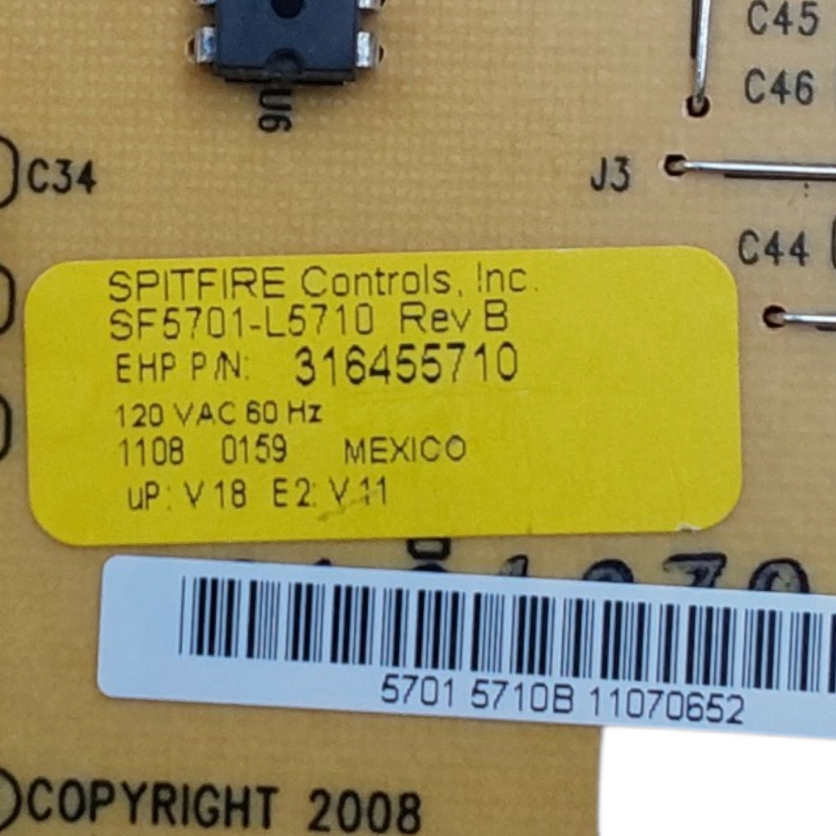 Frigidaire OEM Oven Control Board 316455710 Same Day Shipping & 60 Days Warranty