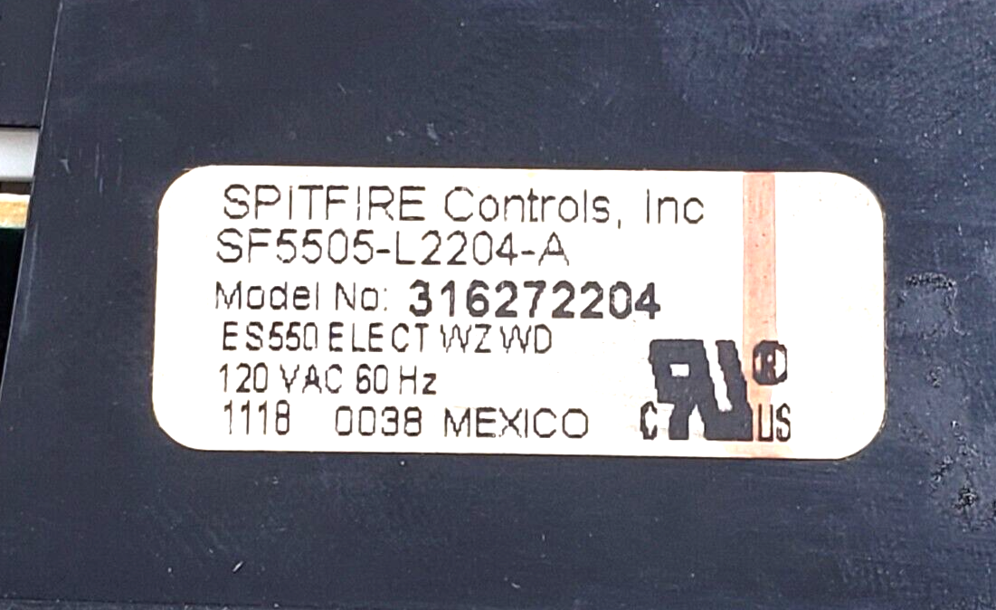 Genuine Frigidaire Range Control 316272204 Same Day Shipping & 60 Days Warranty*