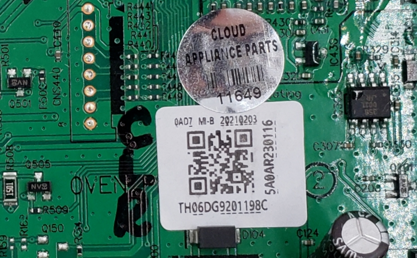 Genuine Samsung Range Control Board DG92-01198C Same Day Ship & 60 Days Warranty